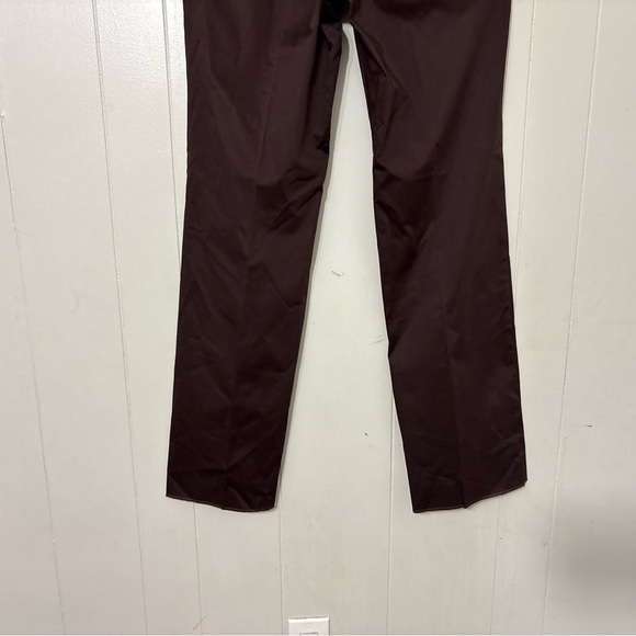 St. John For Neiman Marcus Fudge Brown Cotton Blend Career Pants Size 10 - Picture 6 of 7